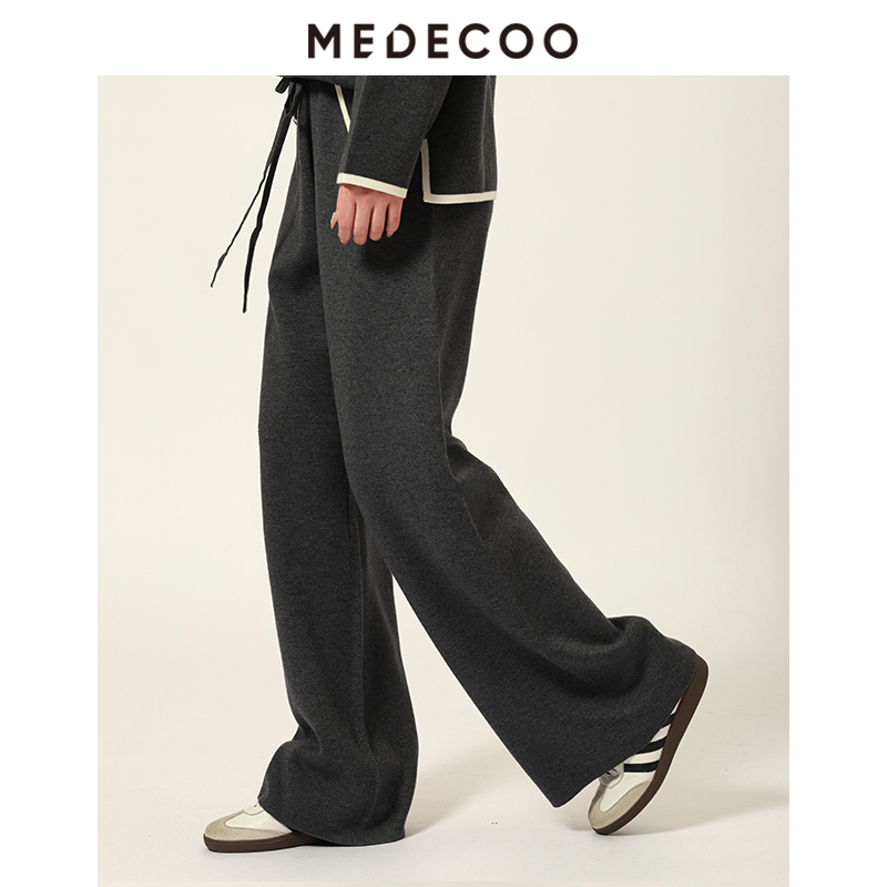 垂感阔腿裤显瘦修身厚款休闲裤