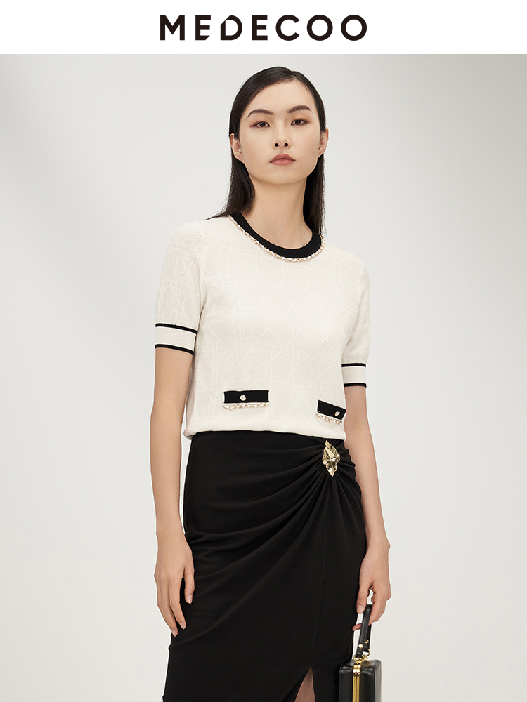 MEDECOO套头圆领针织T恤