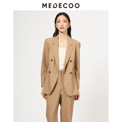双排扣长袖西装MEDECOO/墨蒂珂