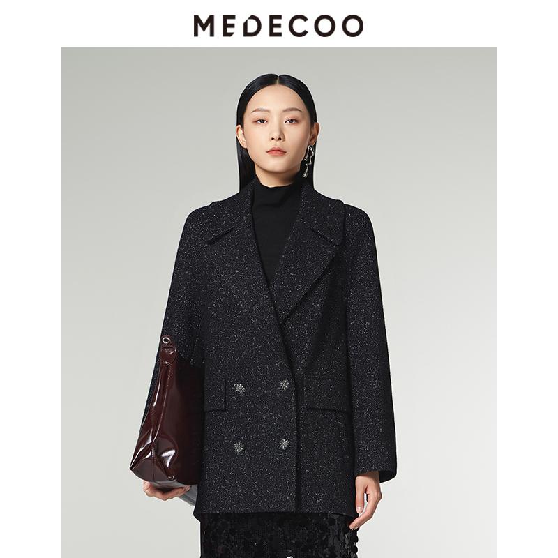 墨蒂珂2024冬新款毛呢大衣