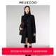 锥形毛呢大衣 MEDECOO 墨蒂珂2024秋冬花呢长款 显瘦外套MID20314