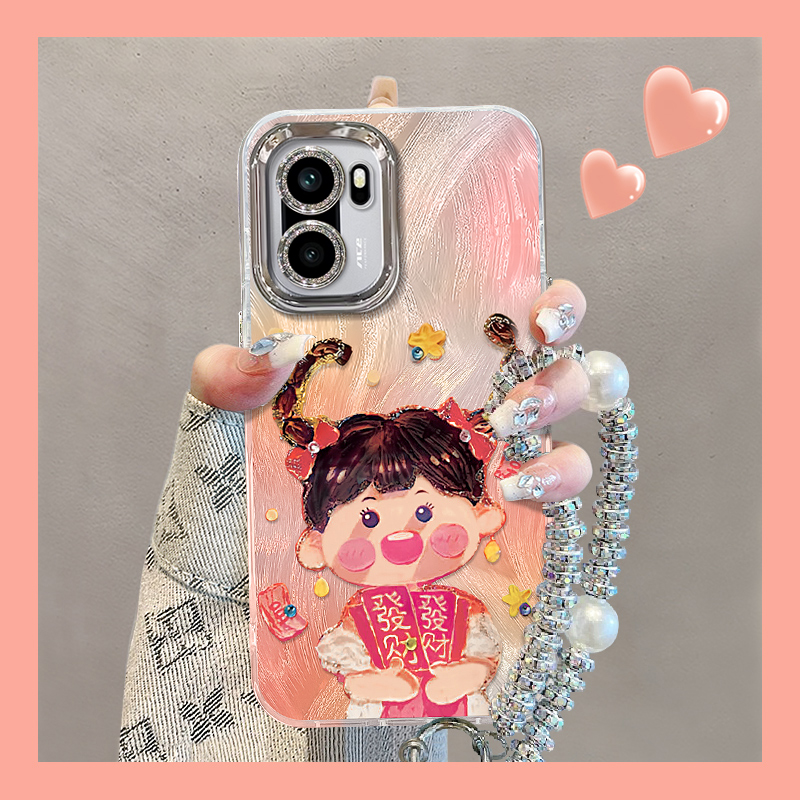 适用一加系列发财女孩手机壳