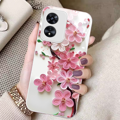 OPPOA系列立体桃花高级感手机壳