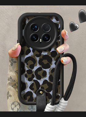 适用荣耀magic8手机壳magic8pro蓝色豹纹honor全包防摔新款保护套高级感专用轻奢风奢华创意摄像头小众女专用