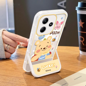 适用红米NOTE14手机壳Redmi新款女NOTE13pro+支架NOTE12 TURBO蜂蜜小熊NOTE11TPro保护套NOTE10卡通ins创意SE