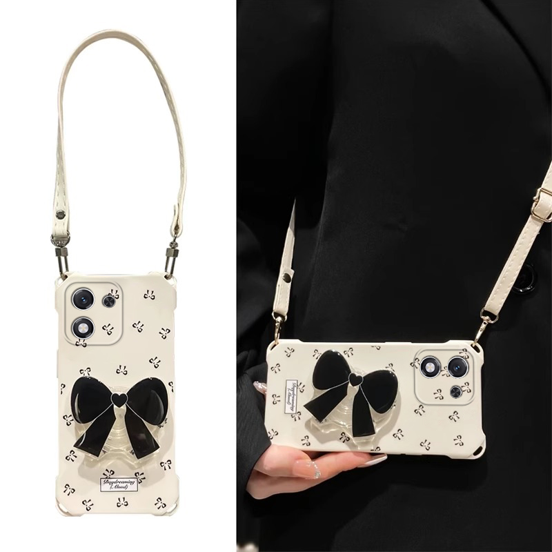 适用荣耀X系列蝴蝶结手机壳