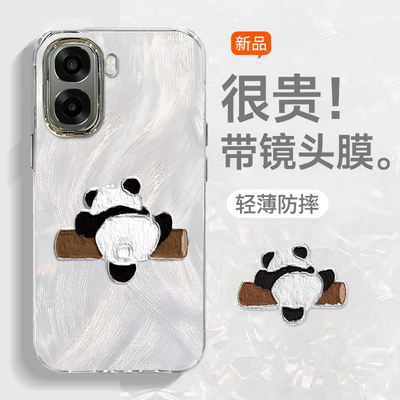 适用OPPOA系列爬树熊猫手机壳