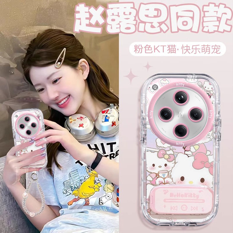 适用满屏KT猫OPPOFindX8s+手机壳x7Ultra爆款x6pro带挂绳x5pro天玑版专用x3少女心防摔保护套全包新款外壳