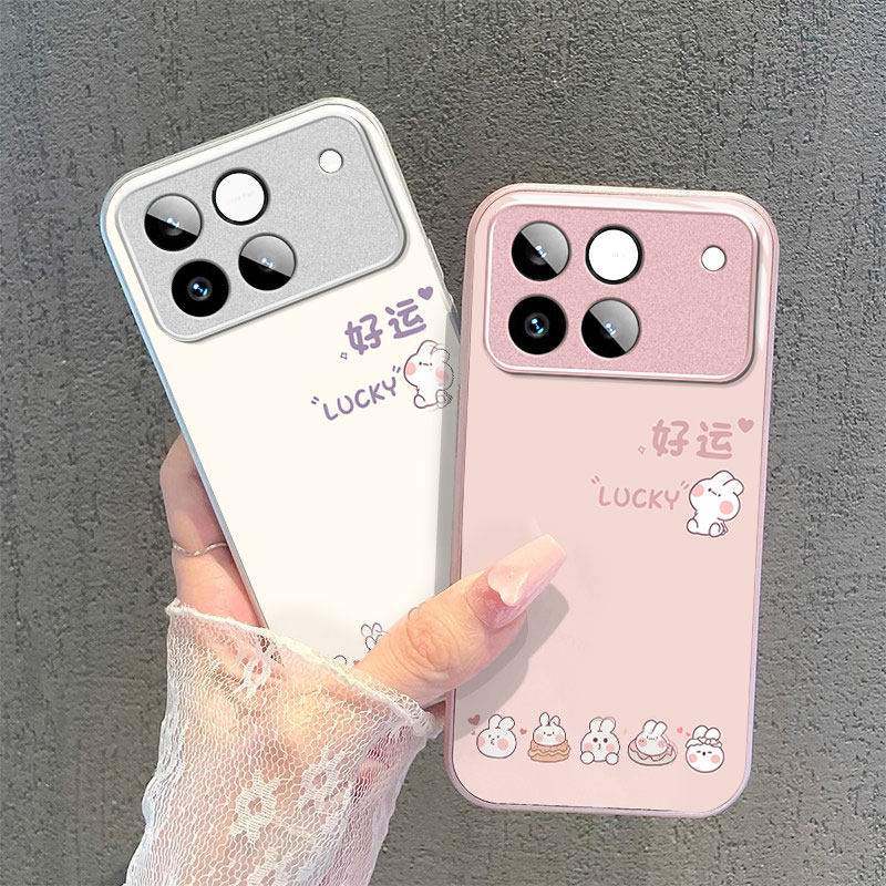 适用荣耀WIN好运兔子手机壳WINRT新品WIN+RT女新款防摔honor保护套POWER2奢华高级感镜头玻璃全包创意卡通