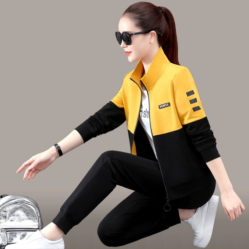 Спортивный костюм, вместительный и большой лонгслив для отдыха, толстовка, комплект, коллекция 2021, большой размер, в западном стиле, 3 предмета