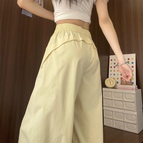 多巴胺工装裤女裤子春季2026新款美式速干运动裤小个子休闲阔腿