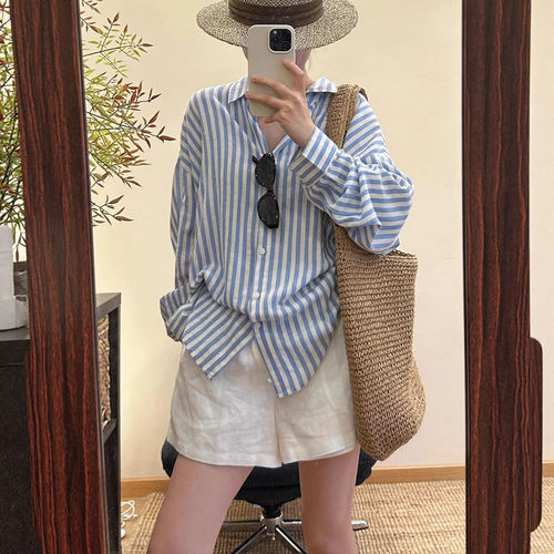 白色亚麻短裤女夏季薄款2026新款外穿宽松休闲松紧腰老钱风五分裤