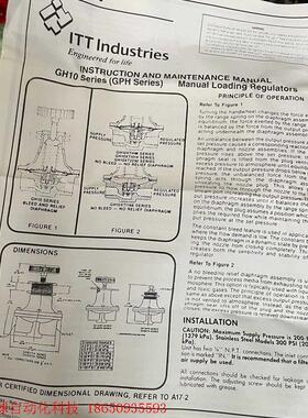 ITT调压阀GH10XTHMXXX