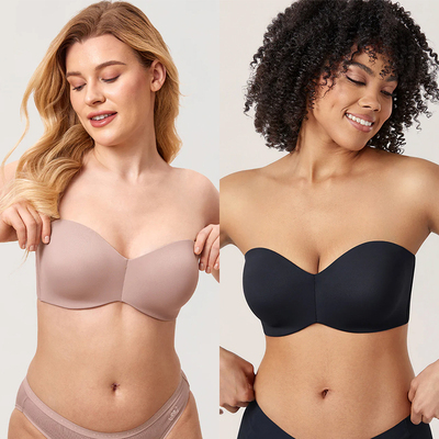 艾蓝超薄半杯多穿法内衣大杯文胸