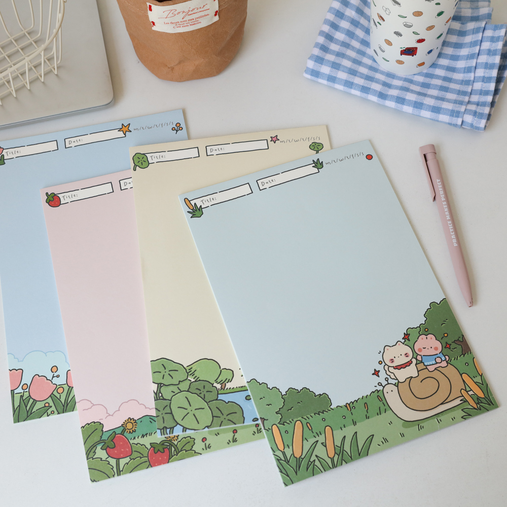 可爱卡通快乐奇奇无粘性可撕便签本学生日常计划本记事手帐备忘录