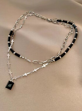 合金其他女钛钢黑色甜酷双层