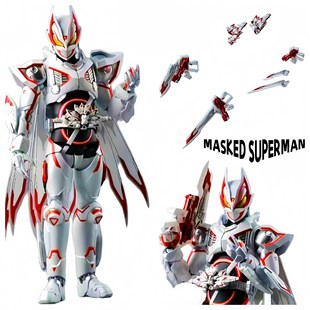 无售后)极狐MK9 九尾形态莫桑比克改件版真骨雕SHF假面可动人偶