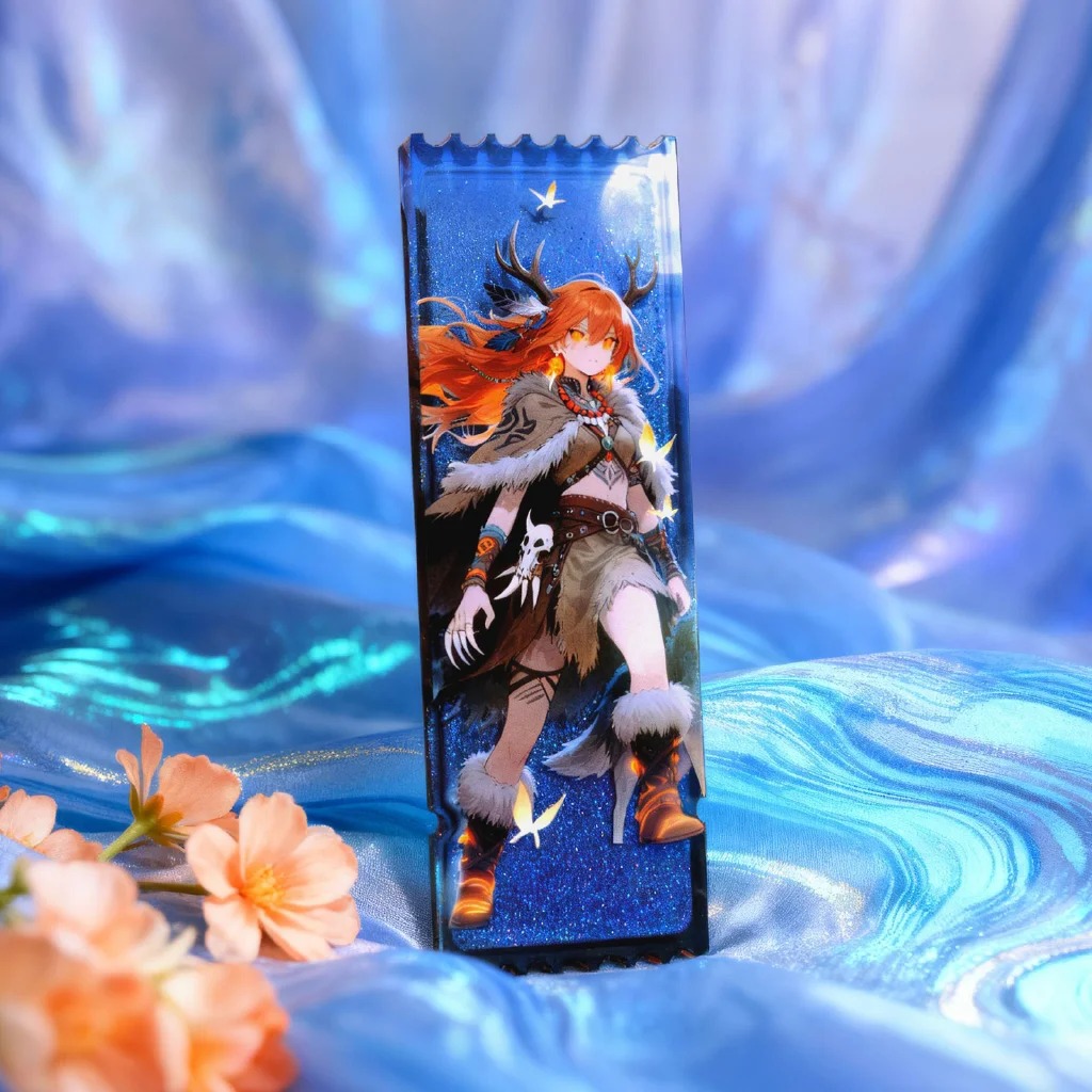 宫禧福AI制造亚克力流沙票根定制