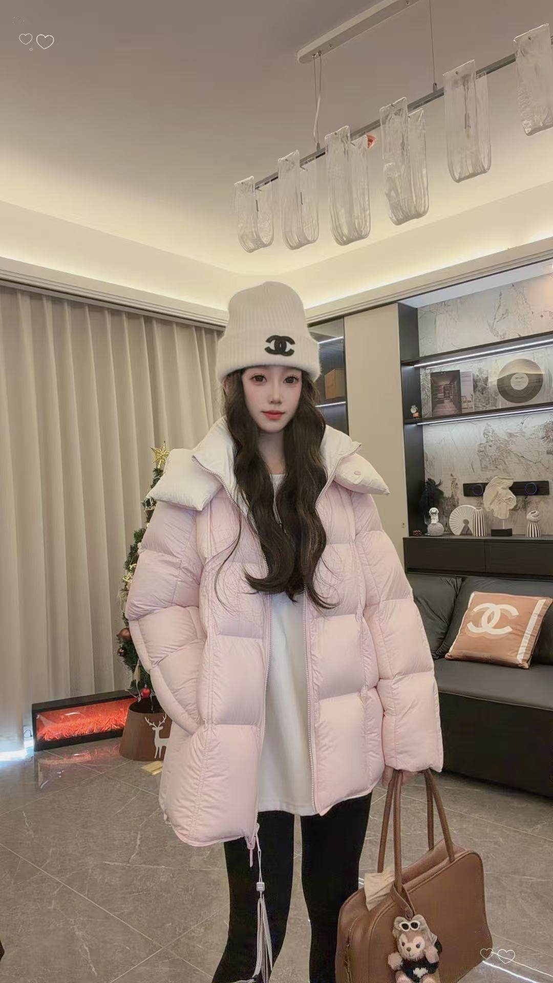 （假一赔万)95三星鹅绒双面穿脱卸帽鹅绒服~欢迎去其他家对你