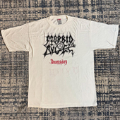 复古重磅 Morbid Angel乐队同款 90s90s90s美式 宽松圆领短袖 T恤女