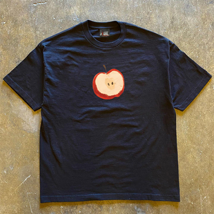 复古短袖 90s90s90s 切块苹果古着感美式 2025春夏新款 T恤 重磅不透