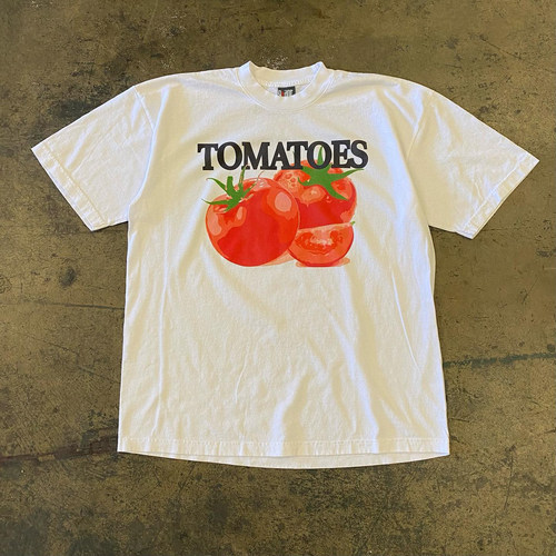 TOMATOES 西红柿Vintage复古美式字母图案印花小众潮牌短袖T恤ins