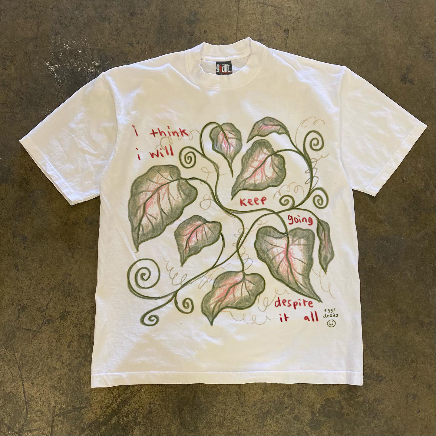 90s90s90s艺术家系列!藤蔓叶片~百搭小众宽松圆领情侣短袖T恤女,女装/女士精品,T恤,淘宝优惠券,粉丝福利购,淘宝优惠卷