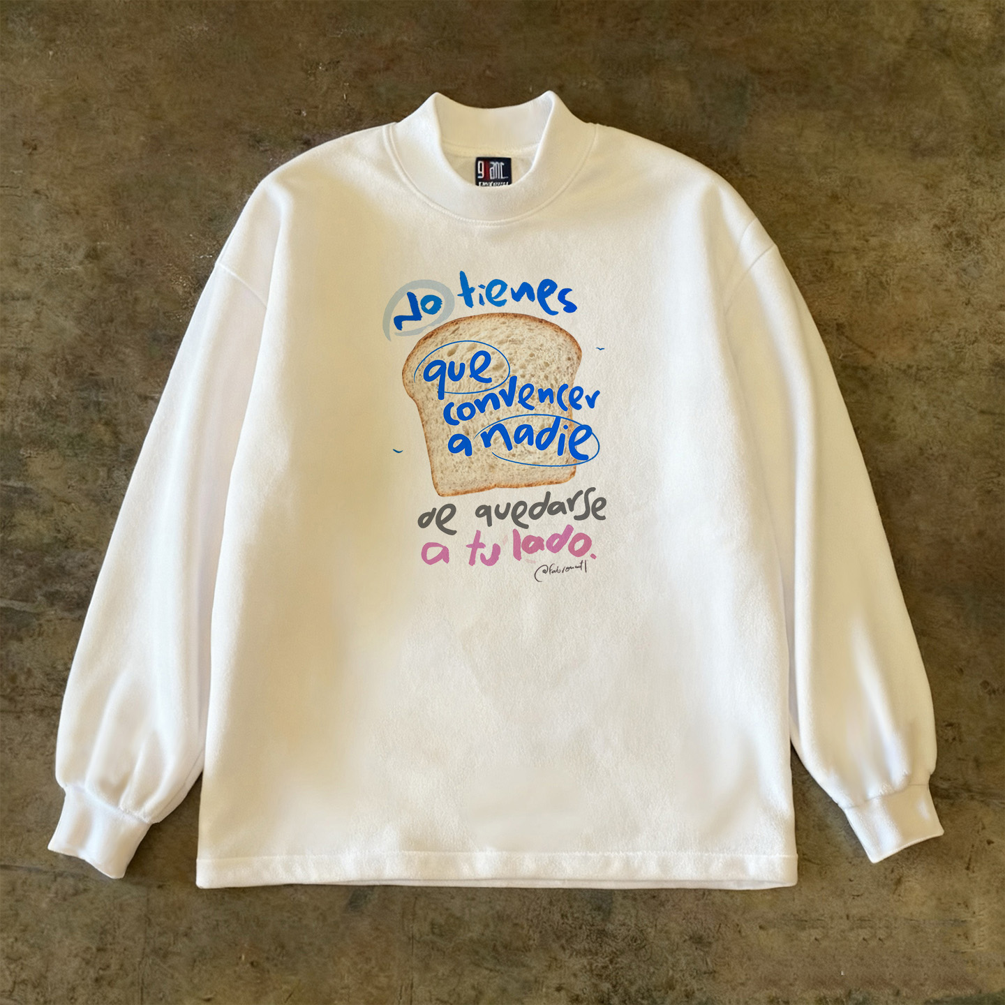 谁动了我的面包~300克重磅！男女同款保暖半高领加厚长袖t恤秋冬