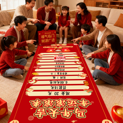 马年新年滚滚乐年会游戏道具氛围