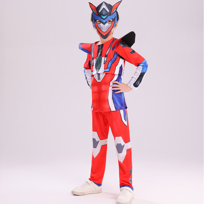 儿童铠甲勇士服装龙战士星源衣服男童表演演出衣服万圣节表演套装