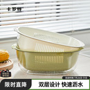 水果篮家用洗菜盆洗水果滤水漏网篮菜篮厨房收纳 卡罗特沥水篮新款