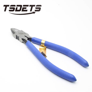 TSDETS 铬钒钢日式薄刀塑料水口钳 电子斜咀钳 TS-A22  6寸平口钳