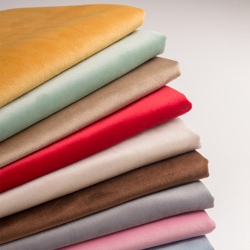 加厚天鹅绒布料抱枕沙发服装面料