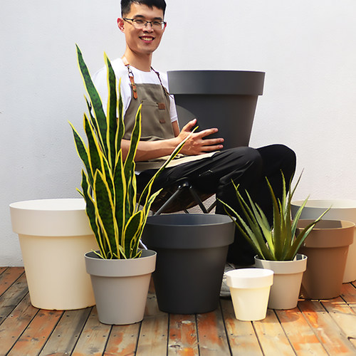 塑料花盆加厚耐用绿植环保树脂盆