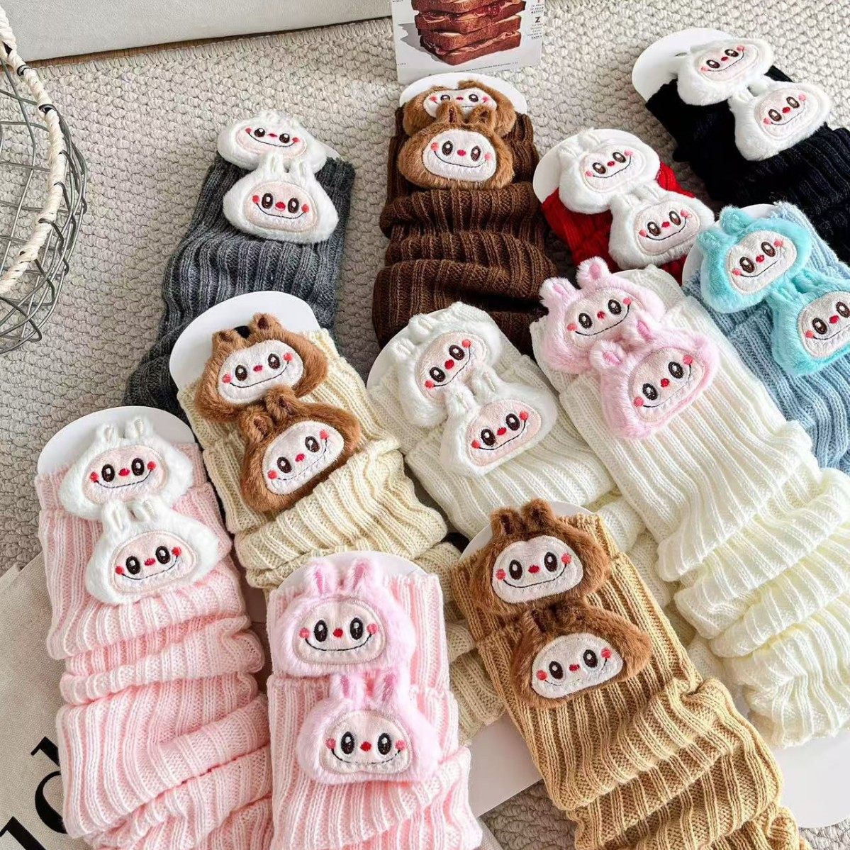 Lolita袜套儿童成人拉布布堆堆装饰袜套JK日系ins卡通萌系可爱风,女士内衣/男士内衣/家居服,短袜,淘宝优惠券,粉丝福利购,淘宝优惠卷