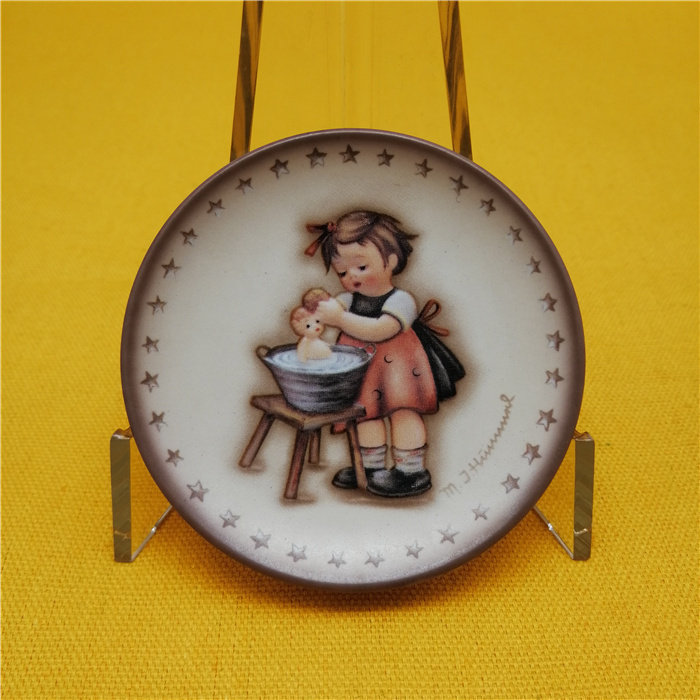 德国喜姆娃娃陶瓷装饰盘手工制作背景墙面挂盘欧式复古家居摆件