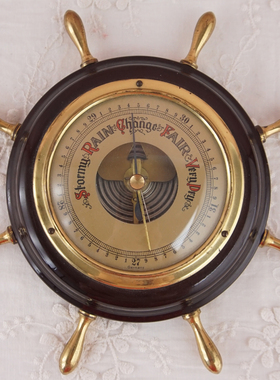 西洋收藏品手工制作晴雨表复古