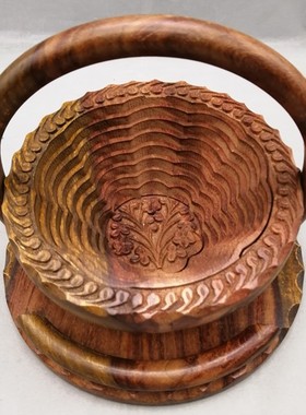 美国手工制作折叠花篮装饰摆件