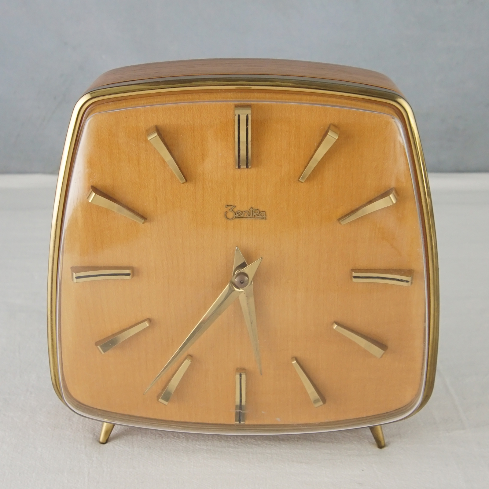 西洋收藏品 德国手工制作实木机械表座钟 欧式复古钟表装饰摆件