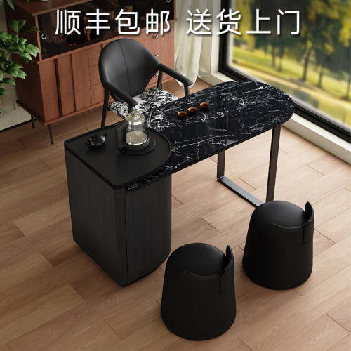 天然奢石茶几阳台茶桌椅组合