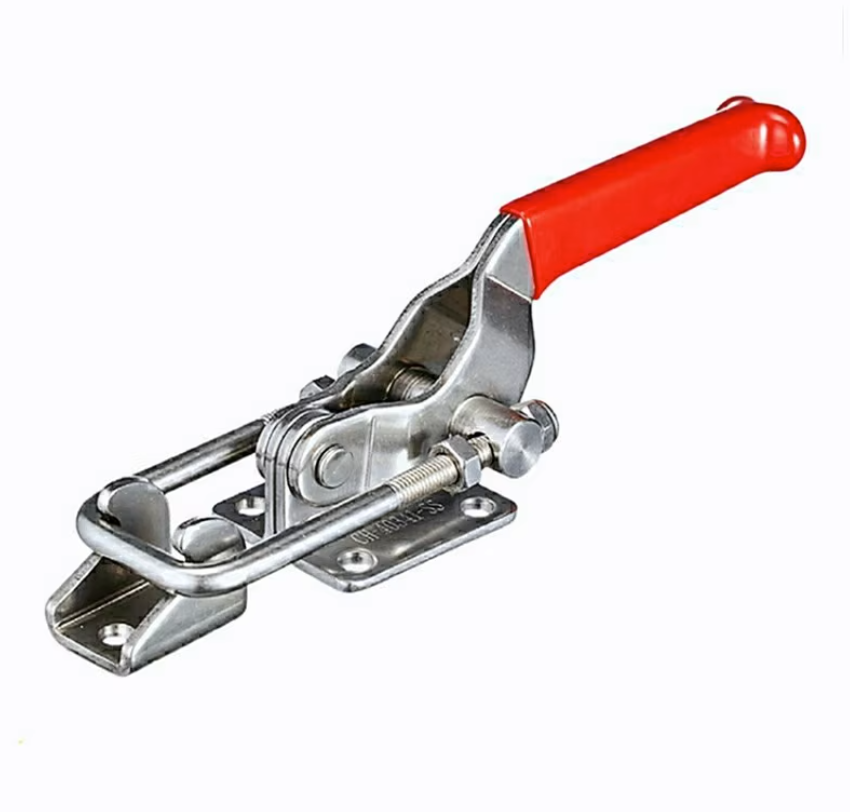 HGA67-252搭扣重型 搭锁紧肘夹 不锈钢快速夹具 门闩式夹钳