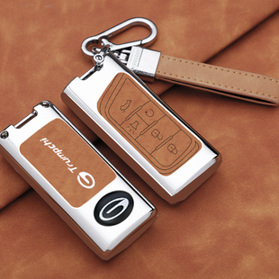 适用传祺M8钥匙套20/21/23老款传奇GM8领航领秀大师版金属车扣壳