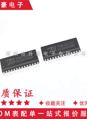TM1621C(TA2101B)新版本SOP-28内存映象和多功能的LCD驱动器