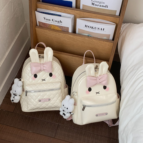 学生甜美可爱兔子双肩包女