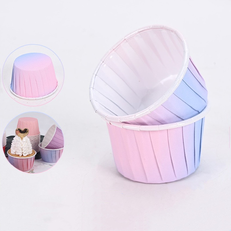 网红渐变色蛋糕纸杯马芬托家用耐高温防油喜庆婚礼甜品台卷口杯子,厨房/烹饪用具,甜品打包盒/杯,淘宝优惠券,粉丝福利购,淘宝优惠卷