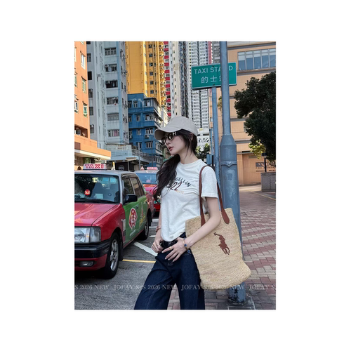 |香港1522|数字印花T 夏季休闲时尚宽松百搭舒适 T0972