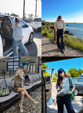 |韩女外套|超级好穿 舒服松弛休闲华夫格拉链卫衣外套 W3010