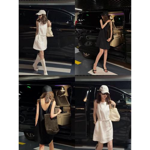 【闲奢裙】100%亚麻 悠闲姿态 轻奢质感 松弛休闲亚麻裙 Q2129