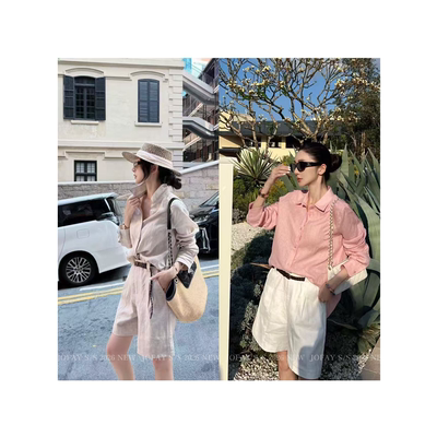 |亚麻中裤|全亚麻 春夏款时尚休闲透气老钱风 K1790