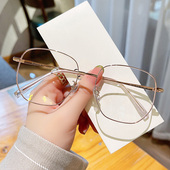 专业网上配近视眼镜女大框素颜大脸显瘦圆脸眼睛框纯钛镜架有度数